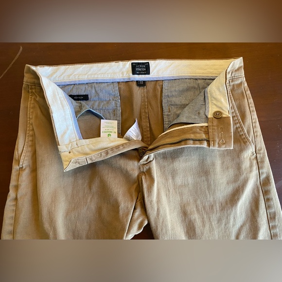 J Crew Mens 484 slim garment dyed stretch 5 pocket pant size 28 brown - Picture 3 of 5